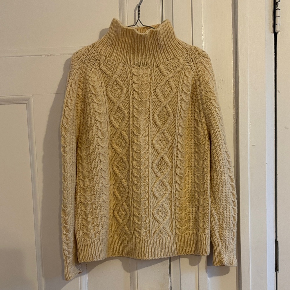 Cable Knit Turtleneck Sweater